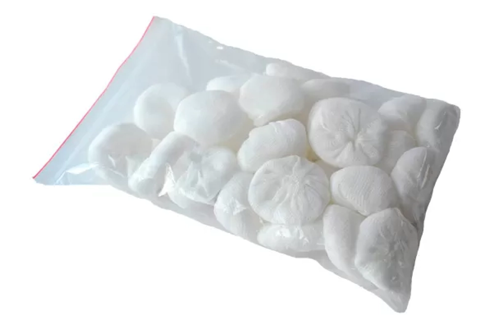 Тампон Емельянъ Савостин спанлейс нестерильный диаметр 25 мм плотность 36 гр/м2 100 шт