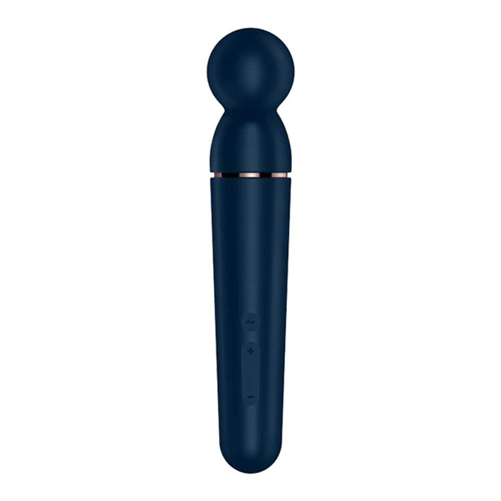 Темно-синий вибромассажер 21,9см Satisfyer Planet Wand-er 4018560
