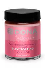 Съедобная карамель для тела и оральных ласк DONA Body Topping Lollipop 59 мл