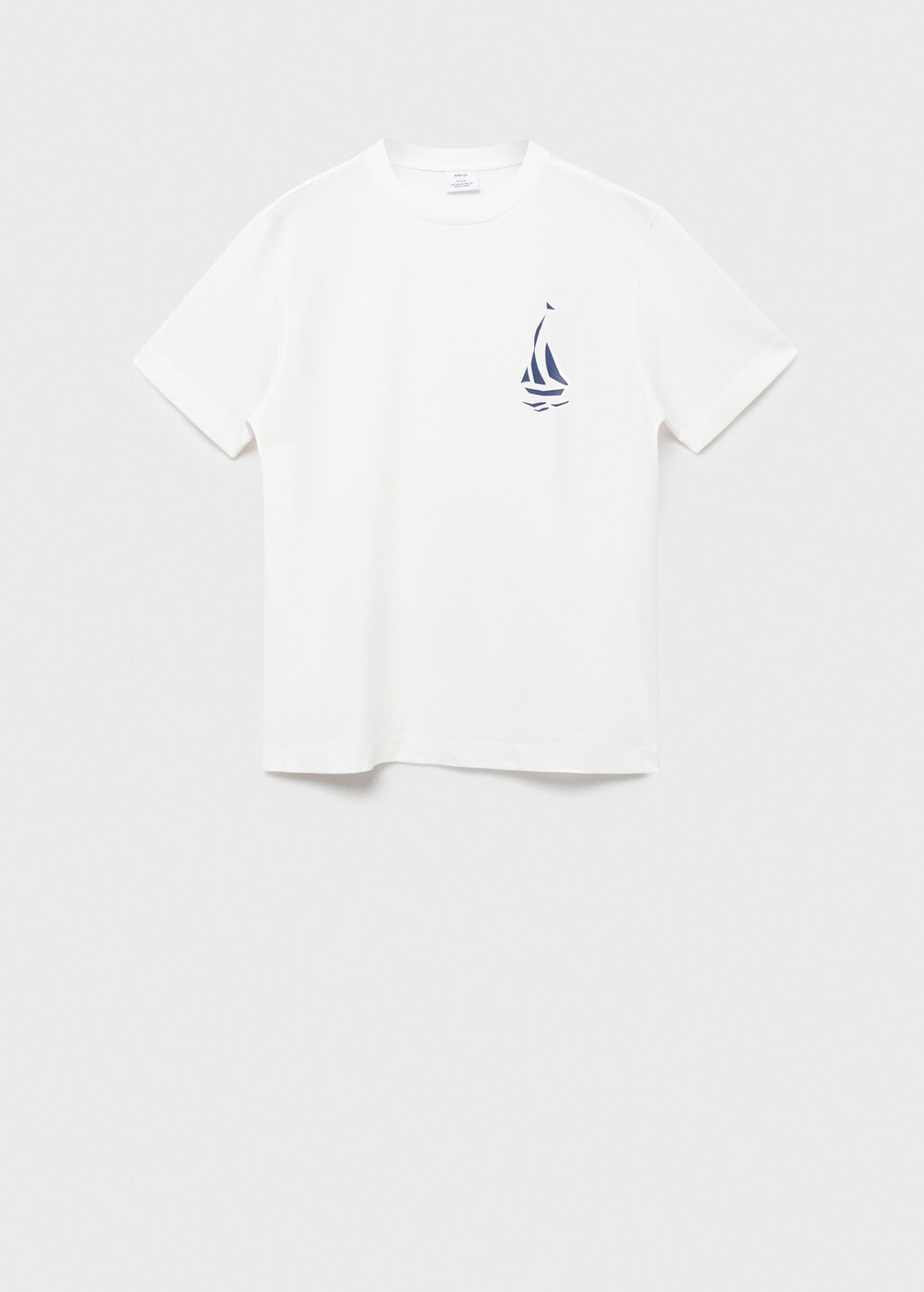 Футболка 100% хлопок с принтом на груди