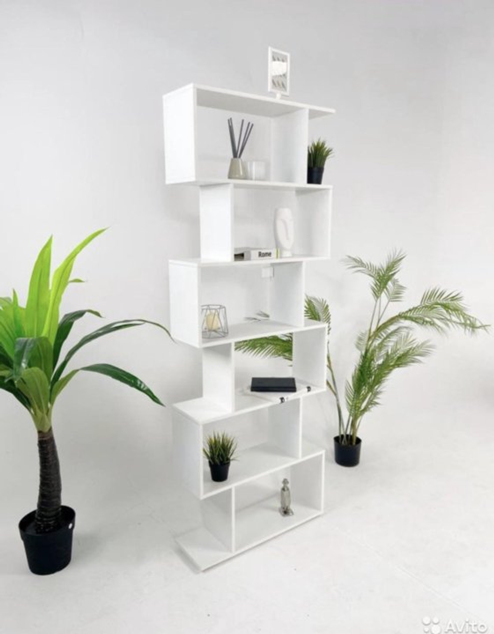 СИМПЛ Стеллаж Белый снег (последний экземпляр)