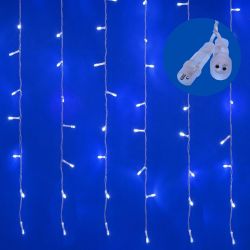 ULD-C3020-264-TTK WHITE IP44 Занавес светодиодный с эффектом мерцания. 3х2м. 264 светодиода. Белый свет. Провод прозрачный. TM Uniel