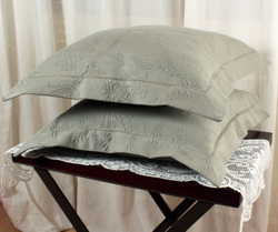 Элитная наволочка декоративная Country с мережкой полынь от Luxberry