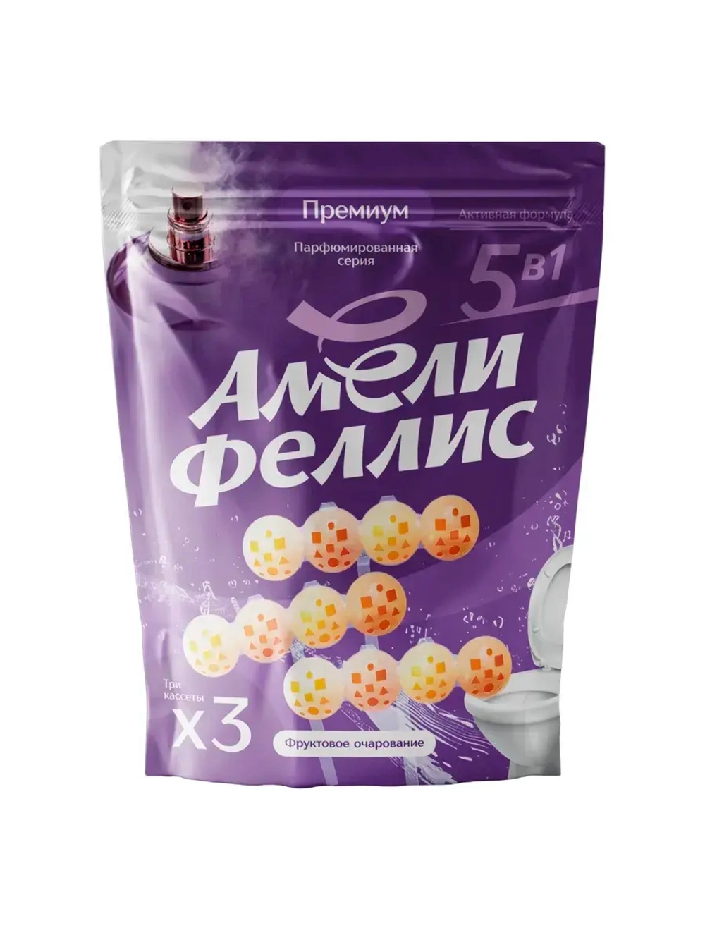 Подвесной блок очиститель для унитаза "Фруктовое очарование"