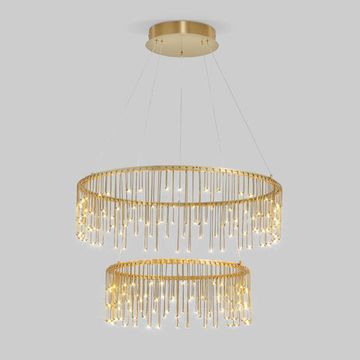 Подвесной светодиодный светильник 74W 3000К a067790 латунь 454/2 Firefly Bogate's