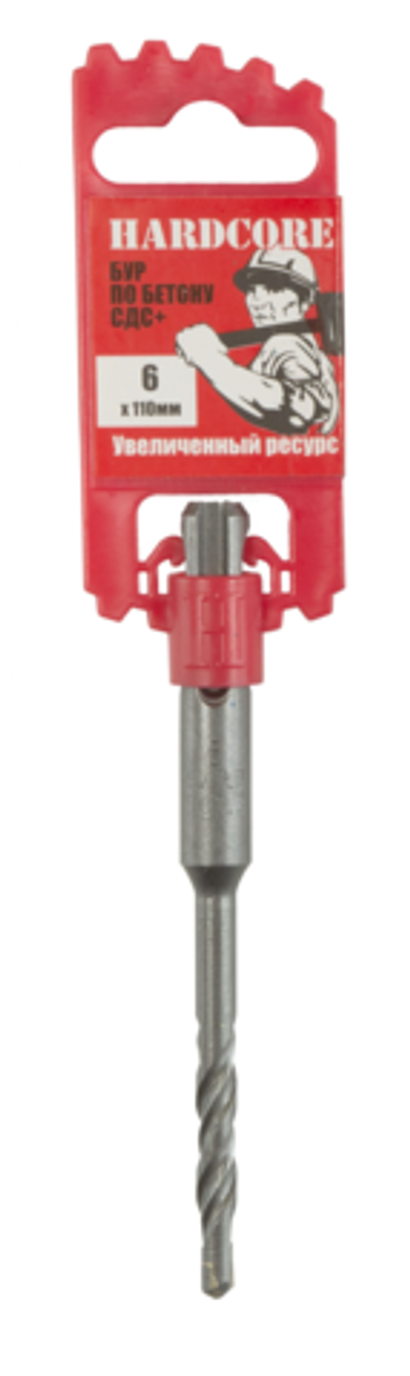 Бур по бетону SDS+ 6х110 мм "Hardcore"