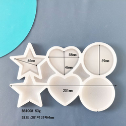 Силиконовая форма для леденцов «Погремушки ассорти 3 фигуры»