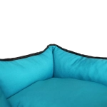 Лежанка для собак размер S двухсторонняя бирюзовая Царь-лежанка Lapalandia