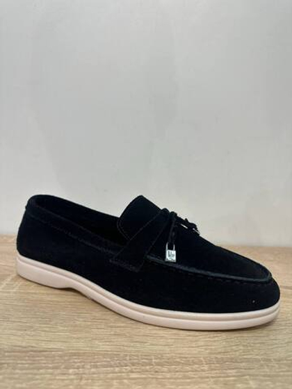 Лоферы из натуральной замши