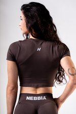 Топ-футболка Seamless Short-Sleeve Top POWER 891 DARK BROWN