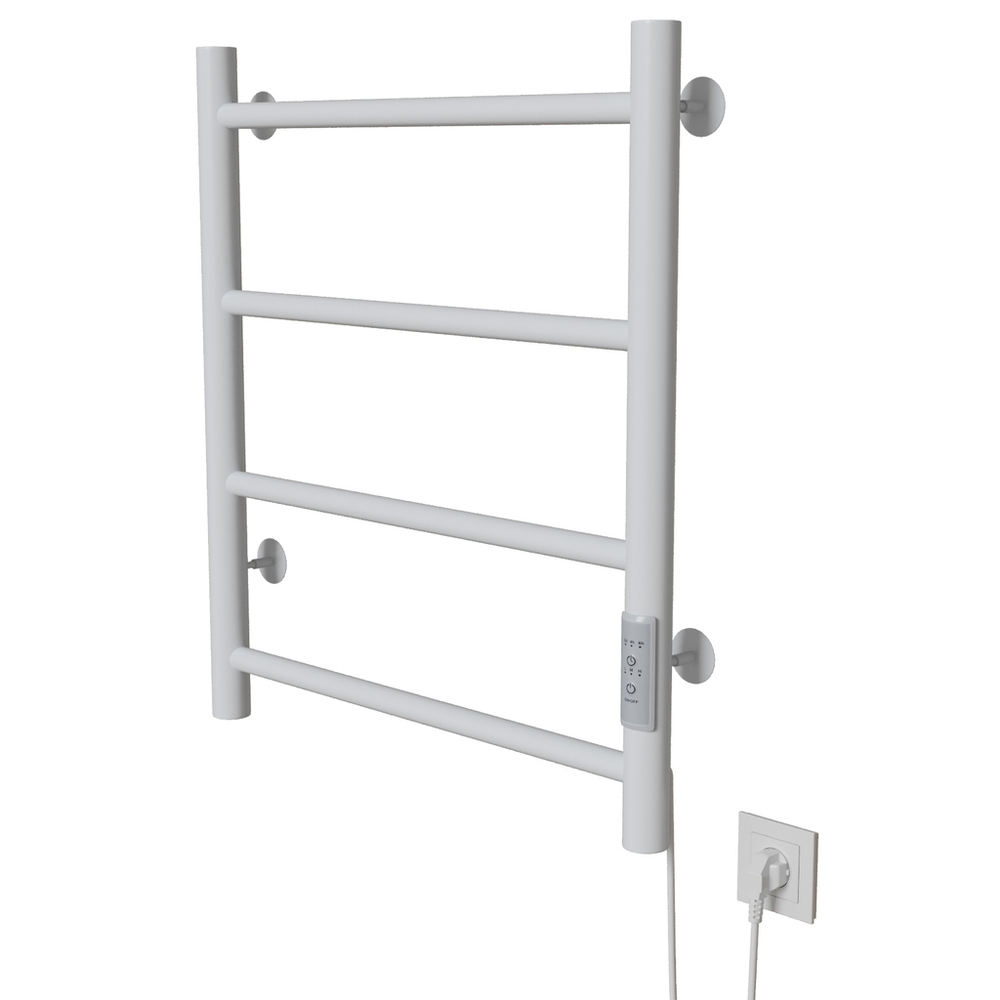 Полотенцесушитель MIXLINE VEGA  60х50 (таймер, 201 Вт, 4 перекладины) электрический БЕЛЫЙ