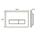Комплет Aqueduto Tecnica Novo Инсталляция + панель смыва RETANGULO Novo хром + унитаз OVO Daily T