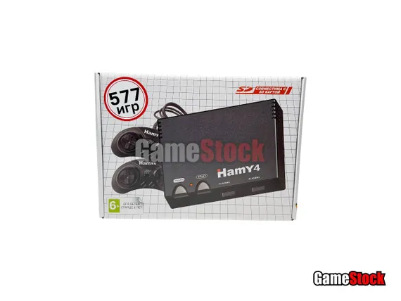 Игровая приставка Hamy 4 16bit - 8bit (350-in-1) Classic, черный комплект