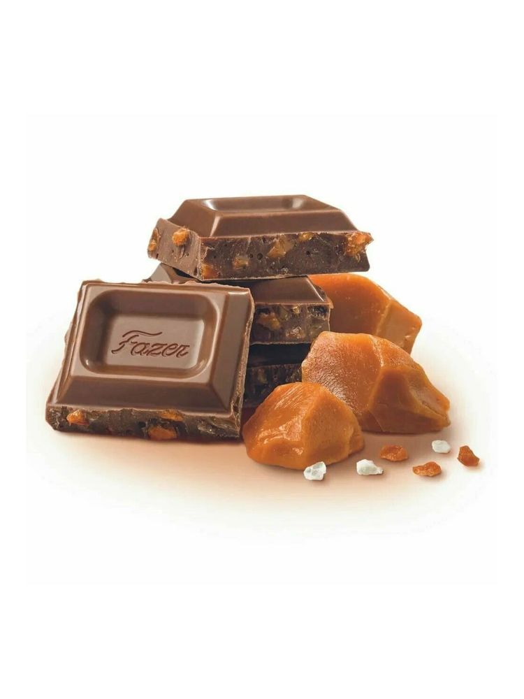 Шоколад молочный Fazer с соленой карамелью 180 г