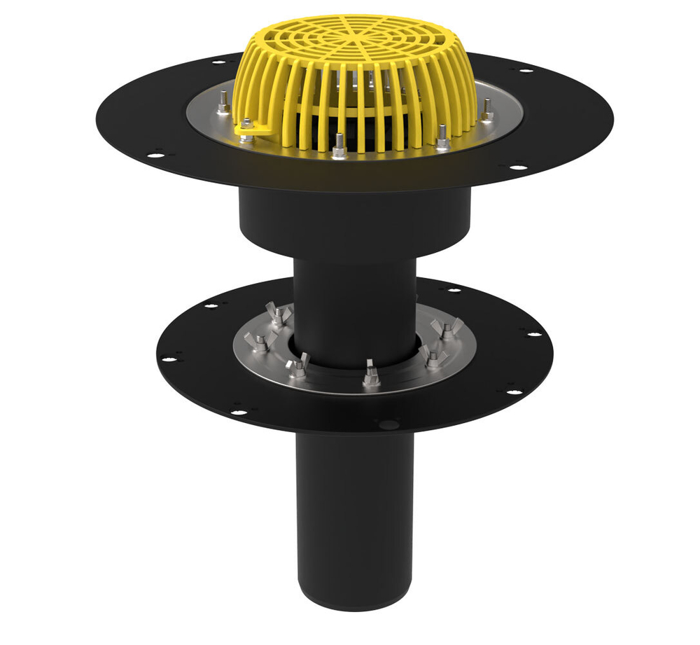 ТП-19.100 Двухуровневая воронка кровельная Dn110