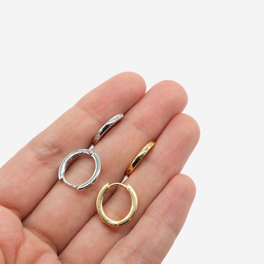 Швензы-овалы, 15*13.8мм, родирование