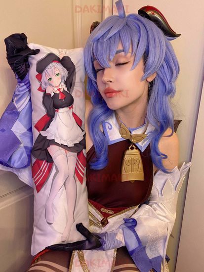 Мини дакимакура Ноэлль из Геншин Импакт | Genshin Impact арт. M0947, 60х20 см