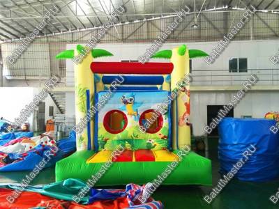 Надувной батут "Джунгли" 8*3*3 м