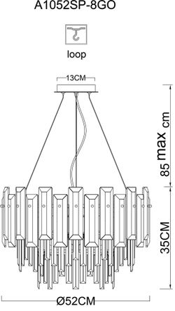 Подвесная люстра Arte Lamp