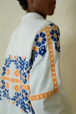 Рубашка Soeurs с Кружевом по Краю / Lace Hem Long Sleeve белая