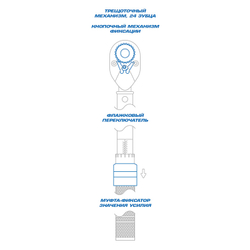KING TONY (3426C-2DF) Динамометрический ключ серии "COMPACT", 1/4", 5-25 Нм