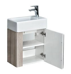 Тумба под раковину Акватон Вита подвесная 46, белый ясень