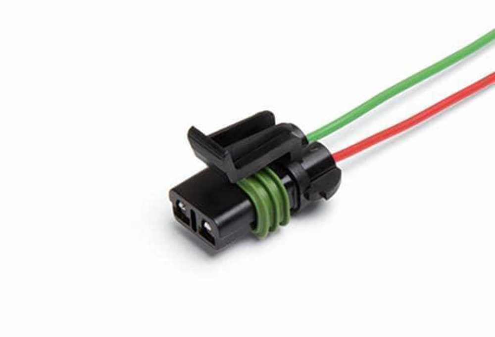 Разъем 15300027 (2pin) 2 контакта электродвигателя отопителя для Lada (ВАЗ); вентилятора отопителя для Ford; сепаратора топливного фильтра двигатель Cummins для Камаз, МАЗ.