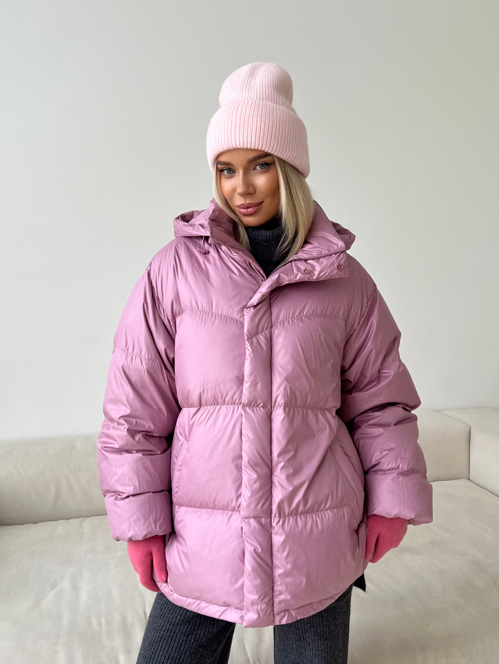 Пуховик Marshmallow розовый
