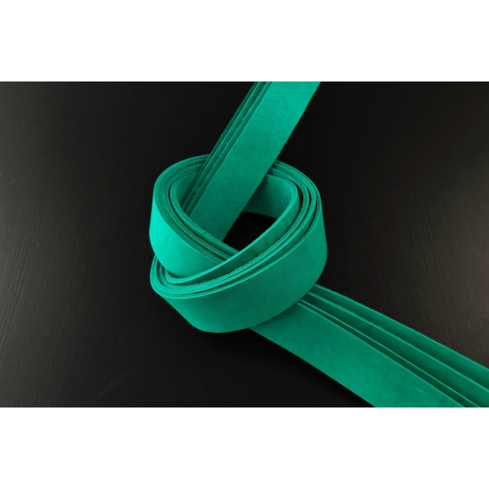 Ременная заготовка Малахит гладкая ⠀ ⠀