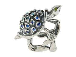 "Нанду" кольцо в серебряном покрытии из коллекции "Вокруг света" от Jenavi