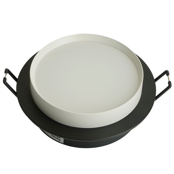 Светильник встраиваемый Feron DL507 потолочный GX53 черный + белый круг 51352