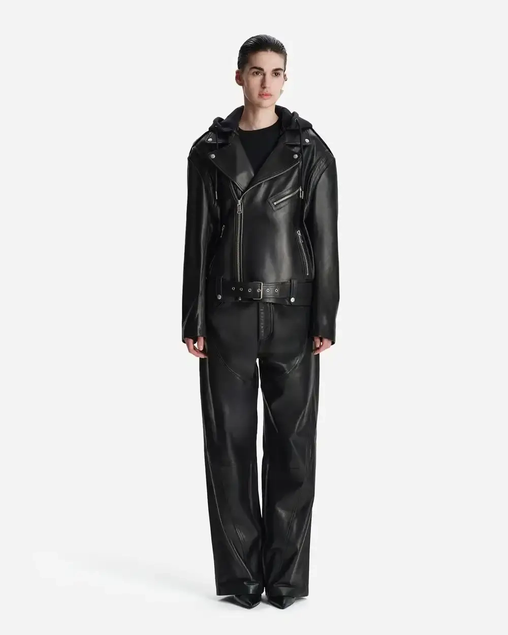 Косуха Biker из кожи Наппа