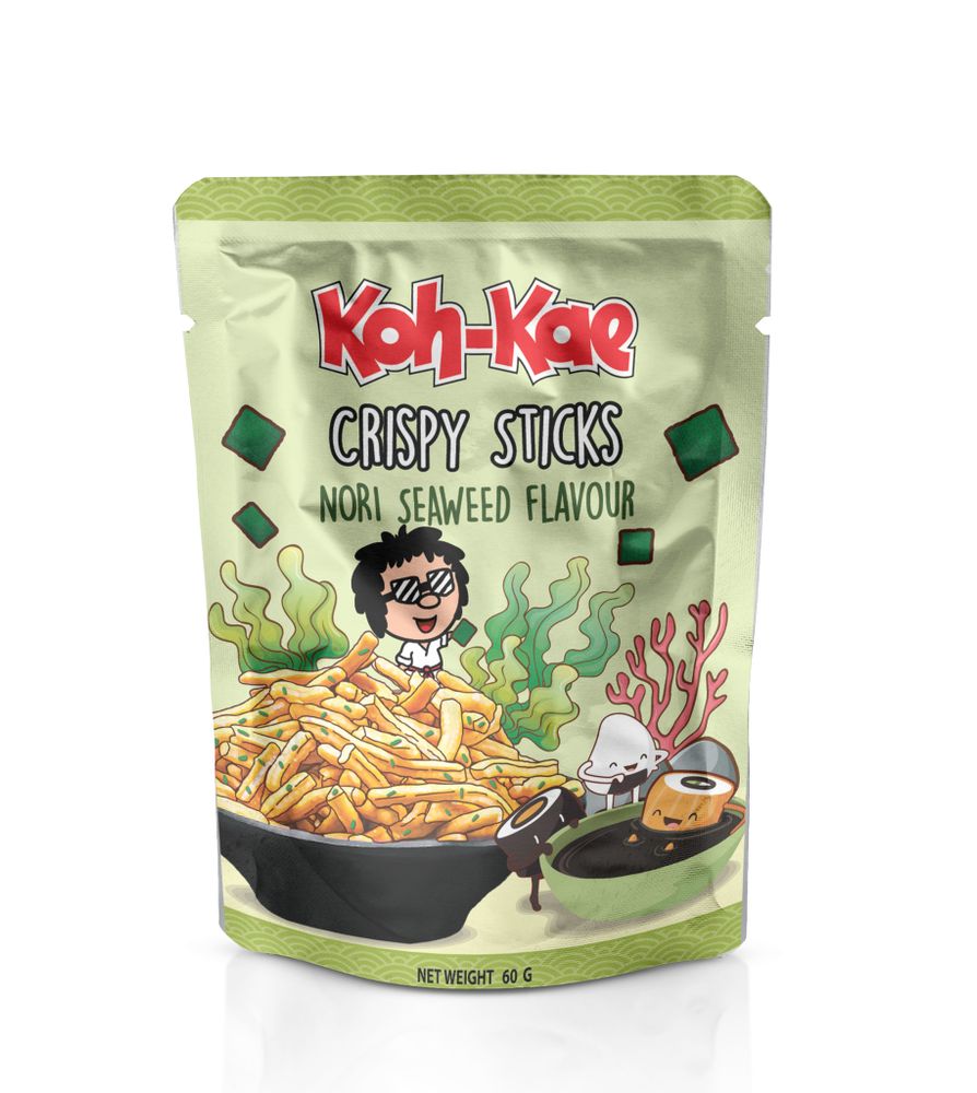 Хрустящие снеки со вкусом нори KOH-KAE Crispy Sticks