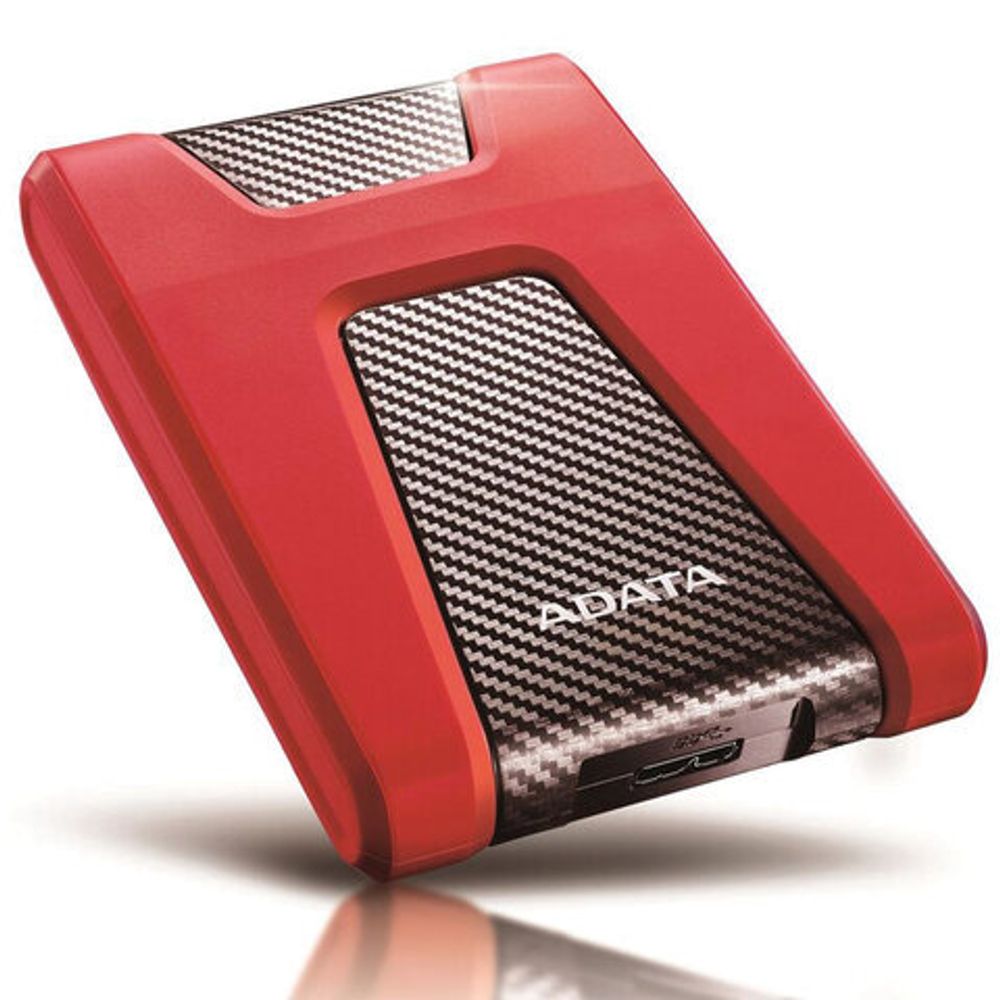Внешний жесткий диск A-DATA DashDrive Durable HD650 1TB, 2.5", USB 3.0, красный, AHD650-1TU31-CRD