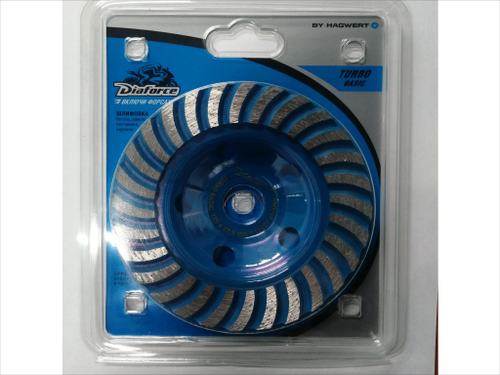 Чашка шлифовальная алмазная Турбо 125х22,23 мм DIAFORCE TURBO BASIC