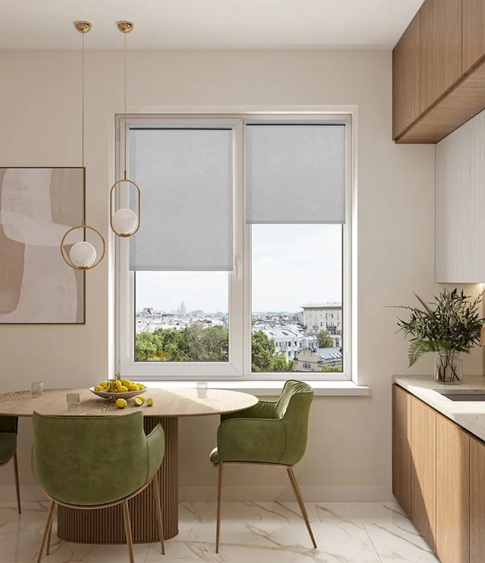 Рулонные шторы Саммер Серый