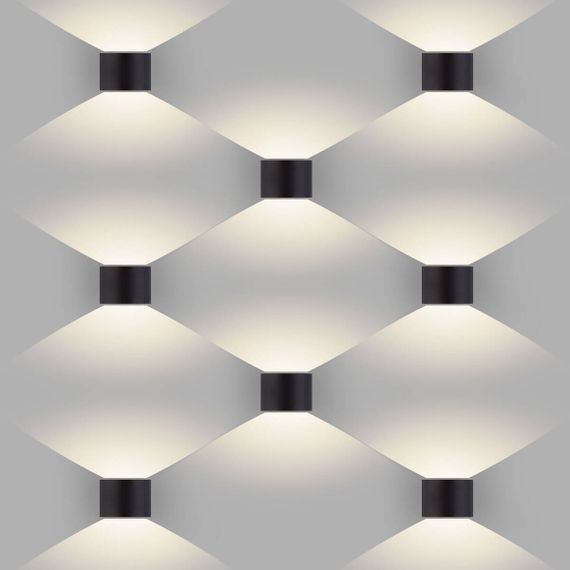 Уличный настенный светодиодный светильник Elektrostandard 1518 Techno LED Blade черный a038828