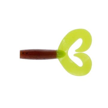 Твистер Helios Credo Double Tail 1,96"/5 см Rusty Gold & Lime 10шт. (HS-27-017)