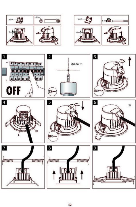 Встраиваемый светодиодный светильник Lucide Inky Led 22971/06/99