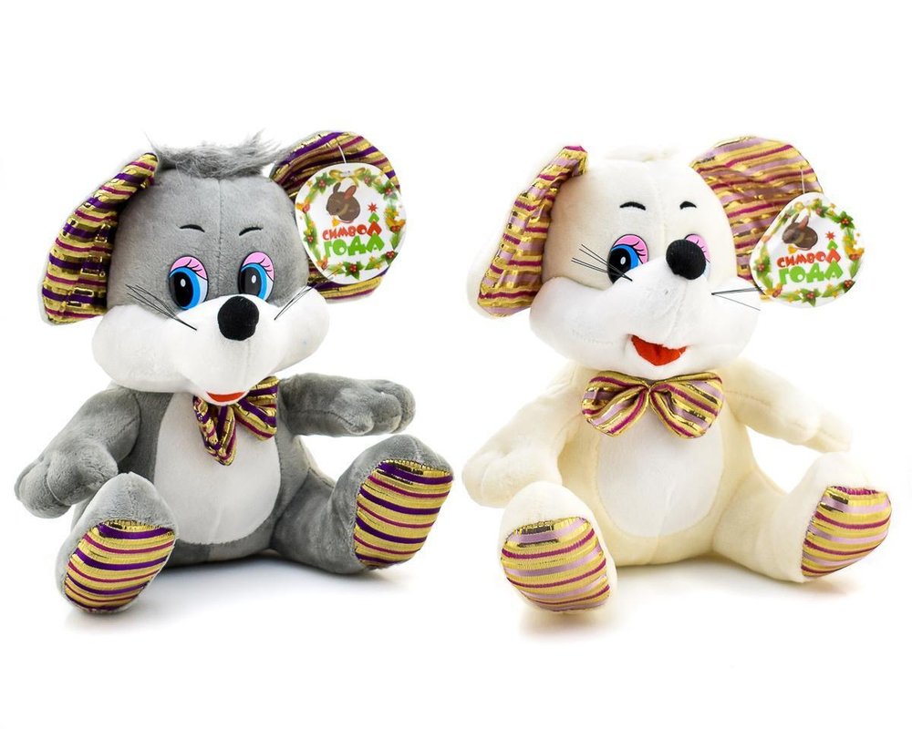 Мягкая игрушка муз. Мышь 20см, пакет