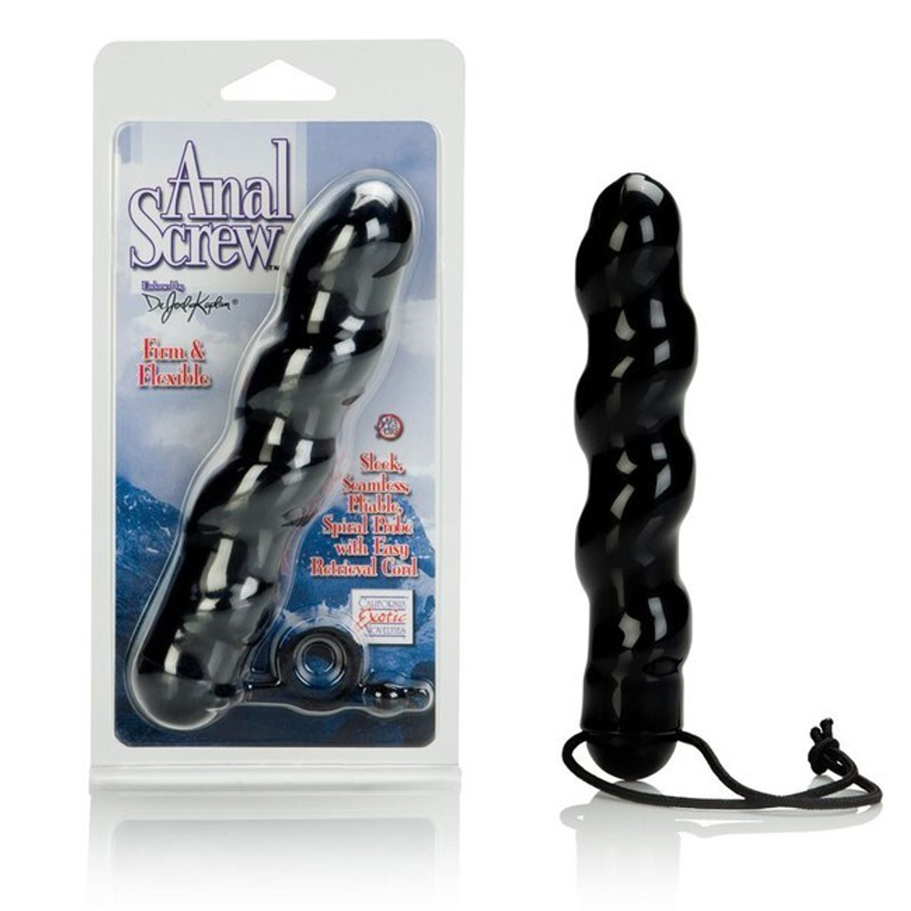 Анальный стимулятор Anal Screw (Цвет: черный)