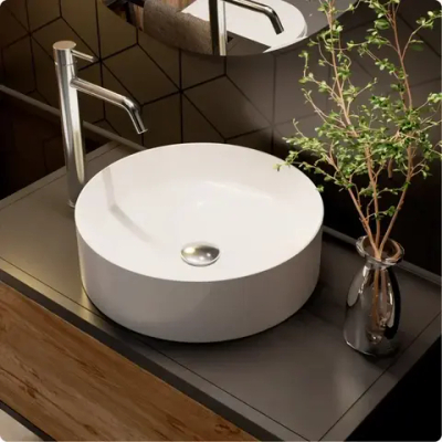 Раковина накладная круглая AQUAme 40