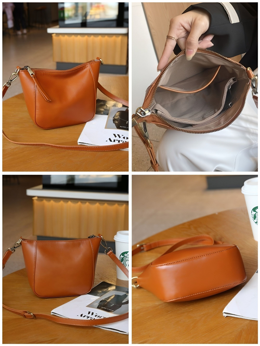 сумка женская натуральная кожа через плечо кросс боди маленькая