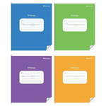 Тетрадь школьная А5 12л клетка "ОДНОТОННЫЕ ЯРКИЕ ЦВЕТА" (Schoolformat)