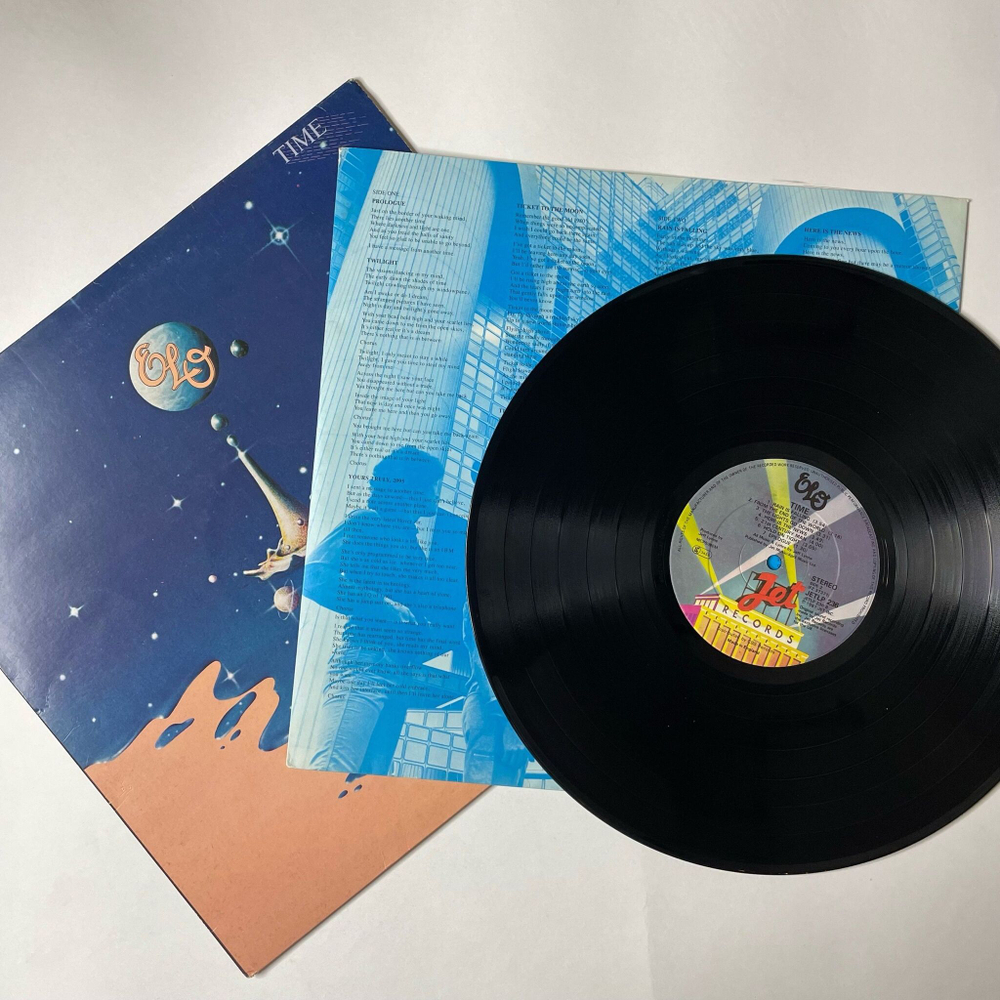 Винтажная виниловая пластинка LP ELO Electric Light Orchestra Time (UK 1981) JETLP 236