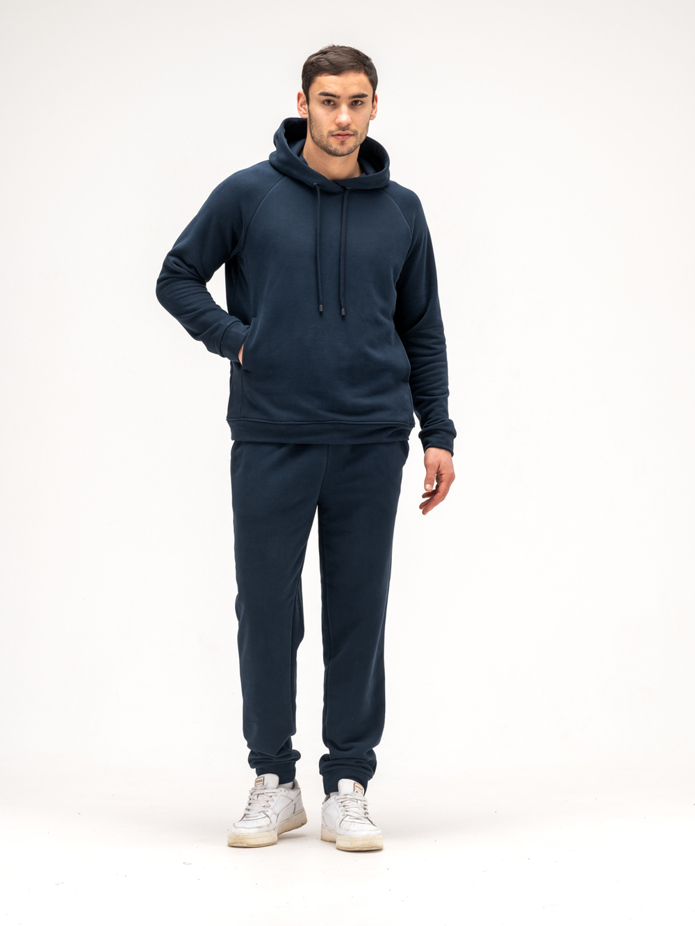 Костюм мужской спортивный (без начеса) Темно синий