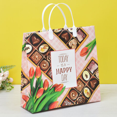 Пакет 30*30+10 из мягкого пластика "Шоколатье"