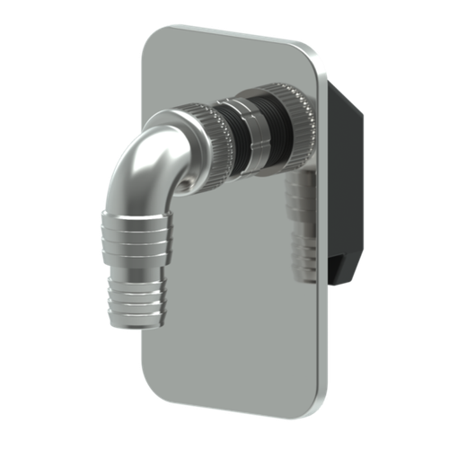 Минисифон для стиральной машины п/штукатурку (посудом.маш.) K110 хромир. пласт. UNICORN