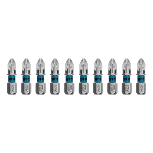 Бита PZ2х25мм, сталь S2, шестигр., 10 шт. Gross
