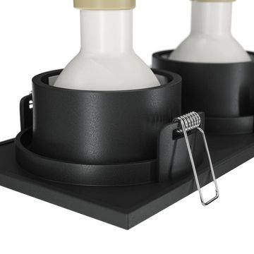 Встраиваемый светильник DL033-2-02B чёрный Zoom Maytoni